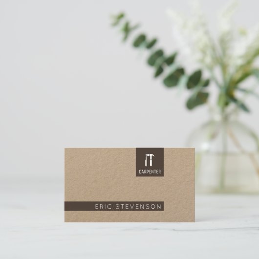 モダンでミニマルな専門のスタイルは頭が切れる制作しました 名刺 (スタンド正面)