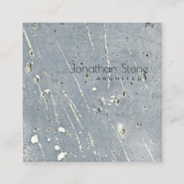 モダンでミニマルな専門の灰色及び白いコンクリート スクエア名刺