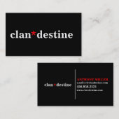 モダンでミニマルな色 名刺 (正面/裏面)