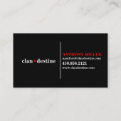 モダンでミニマルな色 名刺 (裏面)