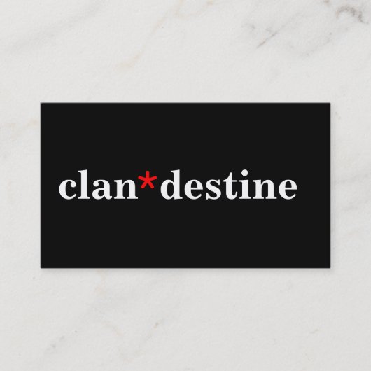 モダンでミニマルな色 名刺 (正面)