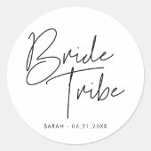 モダンでミニマルな花嫁部族 ラウンドシール (正面)