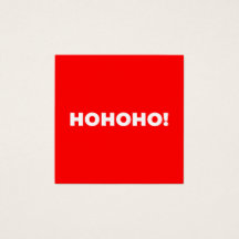 モダンでミニマルな赤いサンタクロースのビジネスカード