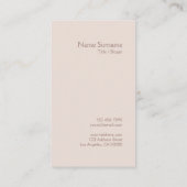 モダンでミニマルなSimpleTypoのコーヒー割引垂直 名刺 (裏面)