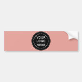 モダンでミニマル、エレガントでカスタマイズ可能な バンパーステッカー (正面)