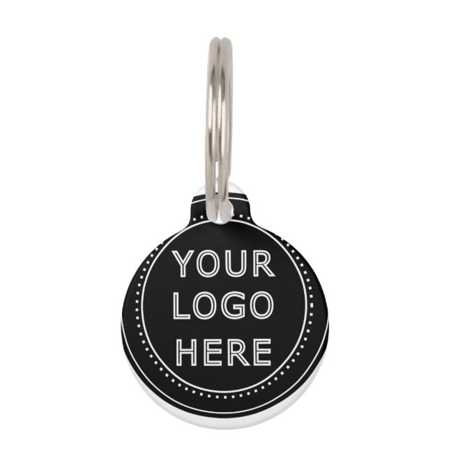 モダンでミニマル、エレガントでカスタマイズ可能 ペット　ネームタグ (正面)