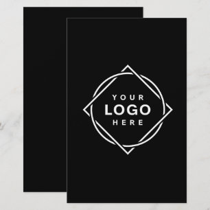 モダンでミニマル、エレガントでカスタマイズ可能 便箋