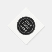 モダンでミニマル、エレガントで編集可能な紙ナプキン スタンダードカクテルナプキン (角)