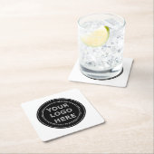 モダンでミニマル、エレガントな編集可能な紙ナプキン スクエアペーパーコースター (インサイチュ)