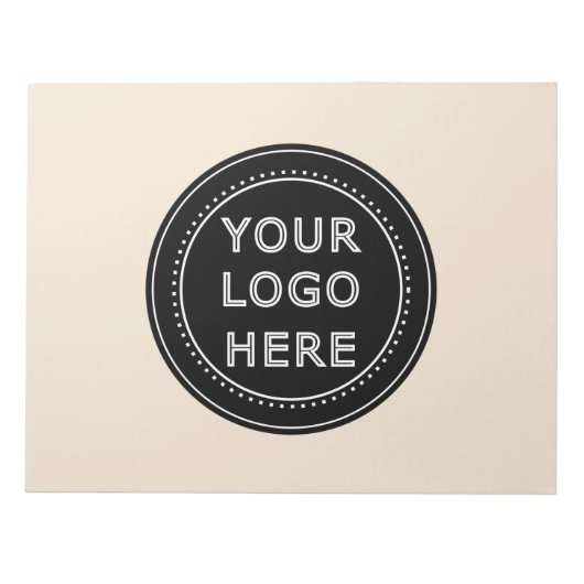 モダンでミニマル、エレガント、そしてカスタマイズ可能 ノートパッド (正面)