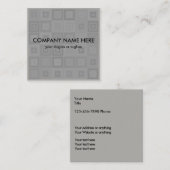 モダンでユニークで幾何学的な2側面のデザイン スクエア名刺 (正面/裏面)