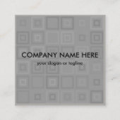 モダンでユニークで幾何学的な2側面のデザイン スクエア名刺 (正面)