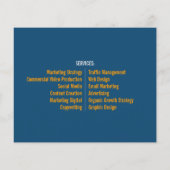 モダンでユニークなビジネスフライヤーテンプレート チラシ (裏面)