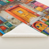 モダンでユニークなヴィンテージのドアの芸術の写真撮影 シェルパブランケット (3/4)