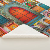 モダンでユニークなヴィンテージのドアの芸術の写真撮影 シェルパブランケット (3/4)