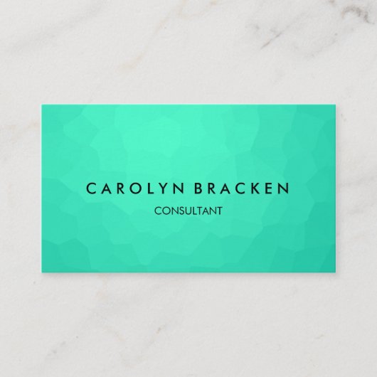 モダンで上品で青いエレガント 名刺 (正面)