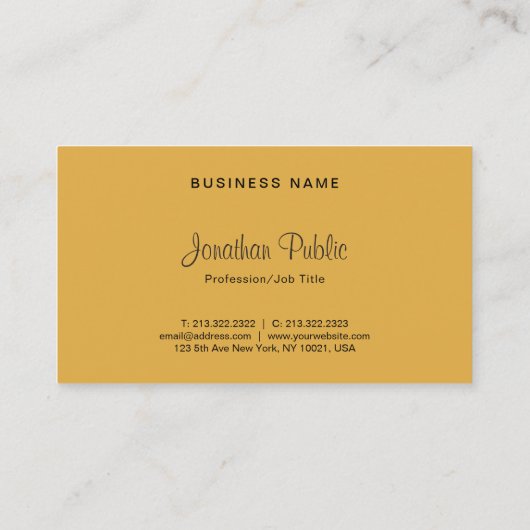 モダンで企業ので審美的でシンプルでエレガントなテンプレート 名刺 (裏面)