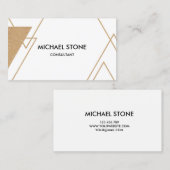 モダンで写実的なスタイル 名刺 (正面/裏面)