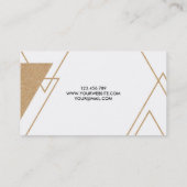 モダンで写実的なスタイル 名刺 (裏面)