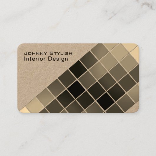 モダンで写実的なパターンテンプレートの多彩なスタイル 名刺 (正面)