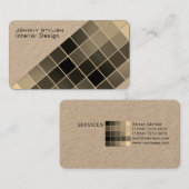 モダンで写実的なパターンテンプレートの多彩なスタイル 名刺 (正面/裏面)