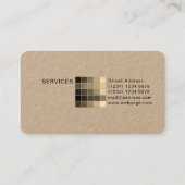 モダンで写実的なパターンテンプレートの多彩なスタイル 名刺 (裏面)