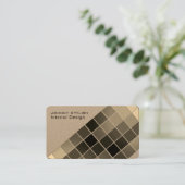 モダンで写実的なパターンテンプレートの多彩なスタイル 名刺 (スタンド正面)