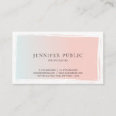 モダンで創造的なグラフィック・デザインのトレンディーの平野 名刺 (正面)