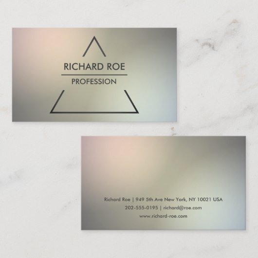 モダンで創造的な専門の名刺 名刺 (正面/裏面)