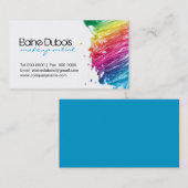 モダンで及びはっきりしたなメーキャップアーティストの名刺 名刺 (正面/裏面)