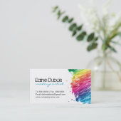 モダンで及びはっきりしたなメーキャップアーティストの名刺 名刺 (スタンド正面)