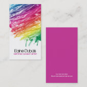 モダンで及びはっきりしたなメーキャップアーティストの名刺 名刺 (正面/裏面)