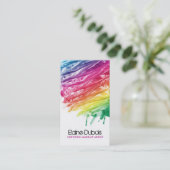 モダンで及びはっきりしたなメーキャップアーティストの名刺 名刺 (スタンド正面)