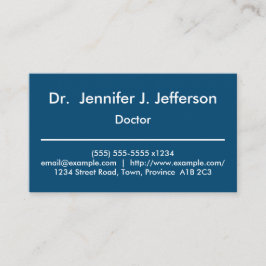 モダンで及び明白な医者名刺 名刺