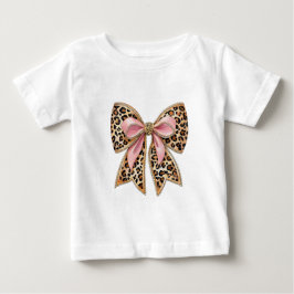 モダンで可愛らしいリボンTシャツ ベビーTシャツ