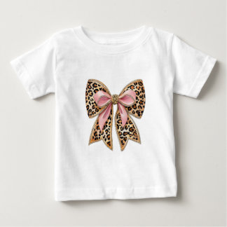 モダンで可愛らしいリボンTシャツ ベビーTシャツ