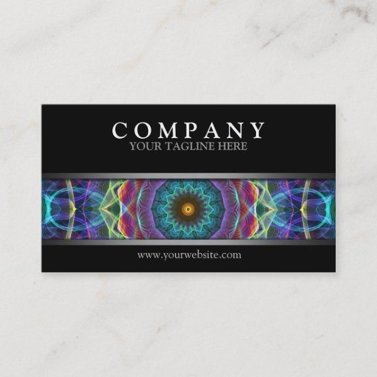モダンで多彩な曼荼羅 名刺 (正面)