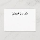 モダンで多用途なディスプレイシャワー ブライダルギフトカード エンクロージャーカード (裏面)