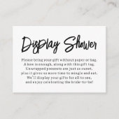 モダンで多用途なディスプレイシャワー ブライダルギフトカード エンクロージャーカード (正面)