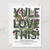 モダンで大胆なグラフィックタイポグラフィのレシピ シーズンカード (正面)