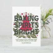 モダンで大胆なグラフィックタイポグラフィのレシピ ホリデーカード (スタンド正面)