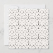 モダンで大胆なタイポグラフィーの結婚式 クリーム 黒 エレガント セーブザデート (裏面)