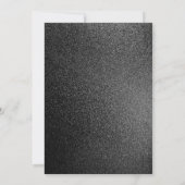 モダンで大胆なミニマリスト卒業発表キャップ 招待状 (裏面)