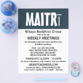 モダンで大胆な仏教団体広告チラシ チラシ (シングル)