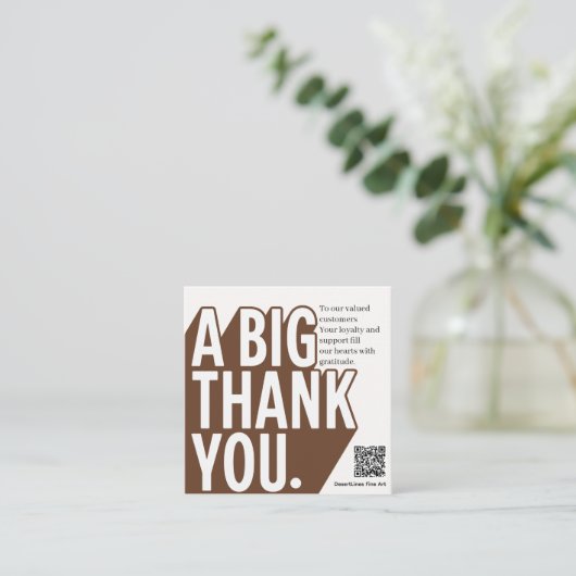 モダンで大胆な黒と白の結婚式のお礼カード エンクロージャーカード (スタンド正面)