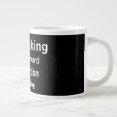 モダンで大胆な黒の信仰を鼓舞する日常的なデザイン ジャンボコーヒーマグカップ (右)