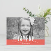 モダンで嬉しいクリスマスの写真カード シーズンカード (スタンド正面)