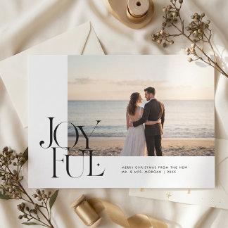 モダンで幸せな新婚の結婚写真 クリスマス