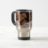 モダンで幸せな母の日の写真のタンブラー トラベルマグ (正面左)