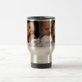 モダンで幸せな母の日の写真のタンブラー トラベルマグ (中央)